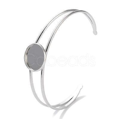Non-Tarnish 304 Stainless Steel Bracelets Setting Making BJEW-B090-03B-P-1