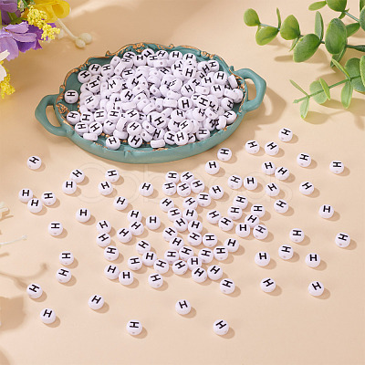 500Pcs Acrylic Beads SACR-TA0001-55H-1