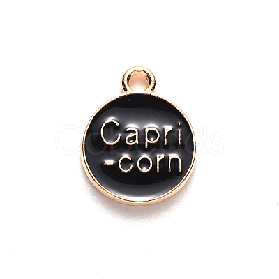 Alloy Enamel Pendants ENAM-S124-01B-08E-1