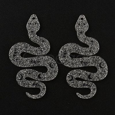 Cartoon Printed Acrylic Big Pendants OACR-WH0028-15H-1