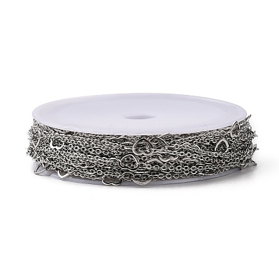 Tarnish Resistant 304 Stainless Steel Cable Chains CHS-K001-60-1