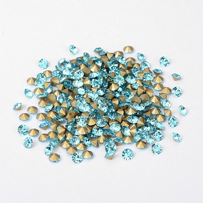 Back Plated Grade A Diamond Glass Pointed Rhinestone RGLA-SS8-004-1