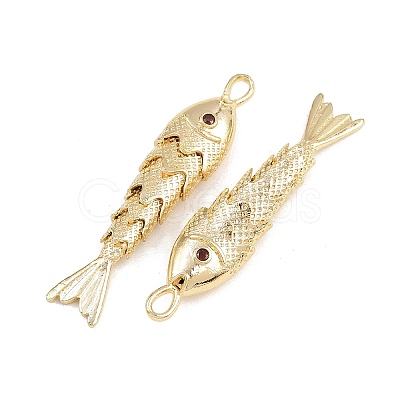 Brass Micro Pave Cubic Zirconia Pendants X-KK-A269-01C-G-1