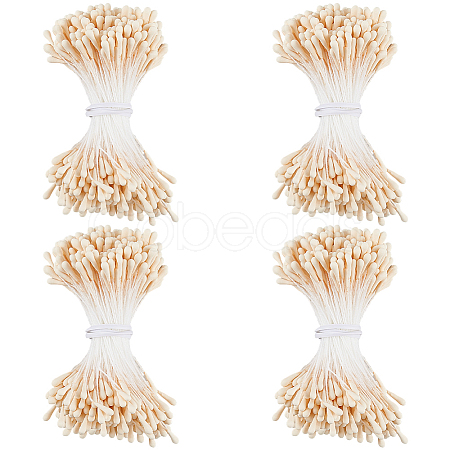 Gypsum with Cotton Cord Artificial Flower Core DIY-WH20007-36A-10-1