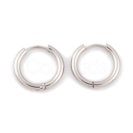 Non-Tarnish Round Ring 304 Stainless Steel Hoop Earrings for Women EJEW-G388-02A-P-1