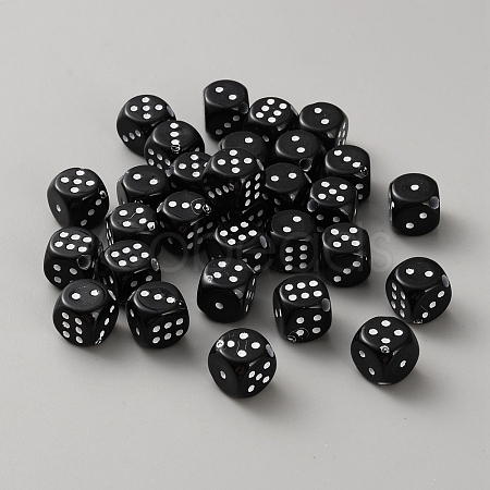 Opaque Acrylic Beads OACR-WH20002-08A-1