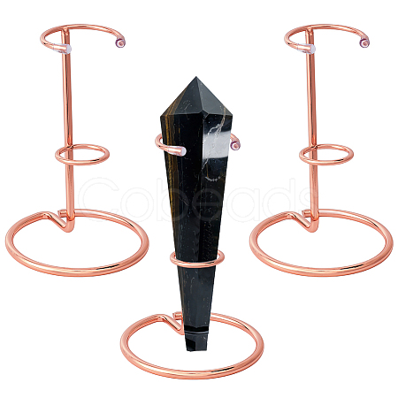Iron Crystal Pointed Scepter Display Stands ODIS-WH0010-50RG-1