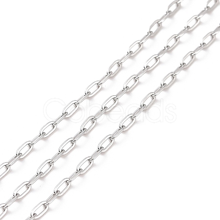 Tarnish Resistant 304 Stainless Steel Cable Chains CHS-C002-03P-01-1