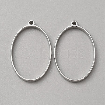 304 Stainless Steel Open Back Bezel Pendants FIND-WH0152-123C-1