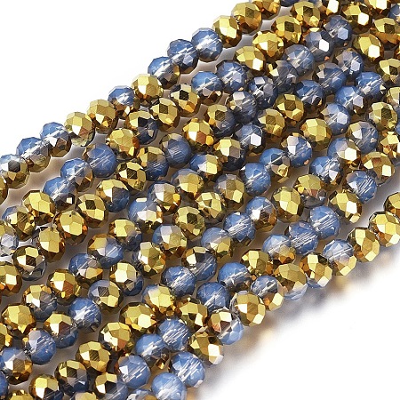 Electroplate Glass Beads Strands LS-EGLA-A034-J8mm-O01-1