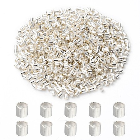 Brass Crimp Beads KK-YW0002-02S-1