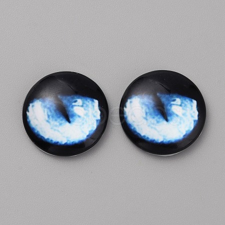 Glass Cabochons GLAA-WH0033-75F-08-1