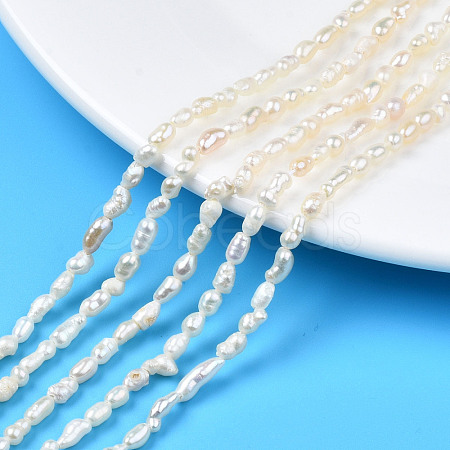 Natural Cultured Freshwater Pearl Beads Strands PEAR-N012-02F-1