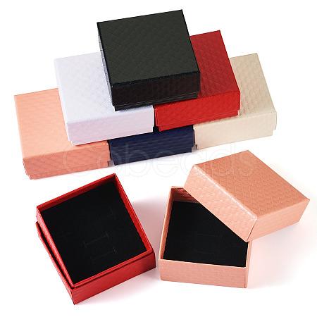 Rhombus Textured Cardboard Gift Storage Boxes CON-TAC0010-03B-06-1