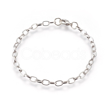 Iron Cable Chain Bracelet Making X-IFIN-H031-P-1