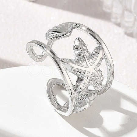 304 Stainless Steel Cuff Open Rings SA-CBAF5A1-05P-1