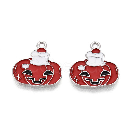 Halloween Theme Alloy and Enamel Pendants ENAM-T021-31J-01P-1