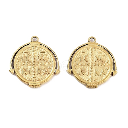 304 Stainless Steel Pendants STAS-P364-10G-1