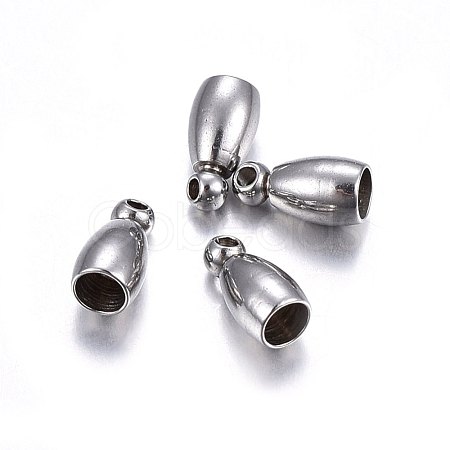 Tarnish Resistant 304 Stainless Steel Cord Ends STAS-O107-12P-1