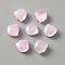 Handmade Lampwork Beads, Tulip, Misty Rose, 9x9x5.5mm, Hole: 1mm