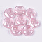 Resin Buttons, 4-Hole, Flat Round, Pink, 11.5x3mm, Hole: 1.6mm, about 1000pcs/bag