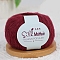 Mohair Yarn, Hand Knitting Threads, for Baby Sweater Scarf Fabric Needlework Craft, Dark Red, 1~2mm