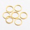 Brass Linking Rings, Golden, 8x0.7mm