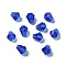 Glass K9 Glass, Imitation Austrian Crystal Beads, Faceted, Diamond, Medium Blue, 6x5mm, Hole: 1mm