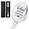 Stainless Steel Spoons, with Packing Box, Word, 195x32mm