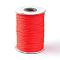 Korean Waxed Polyester Cord, Orange Red, 1mm, about 85yards/roll