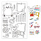 PVC Plastic Stamps, for DIY Scrapbooking, Photo Album Decorative, Cards Making, Stamp Sheets, Animal Pattern, 16x11x0.3cm