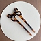 Cellulose Acetate Hair Forks, Hairpin Hair Accessory, Butterfly, Peru, 120mm