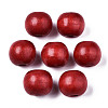 Spray Painted Natural Wood Beads WOOD-ZX040-01B-03-LF-1