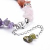 Chip Natural & Synthetic Mixed Stone Bracelets X-BJEW-JB04394-3