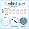 6Pcs 925 Sterling Silver Hollow Initial Beads STER-TA0001-53C-5