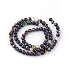 Natural Black Lip Shell Bead Strands SSHEL-Q298-02-2