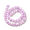 Natural Selenite Beads Strands G-P493-01B-3