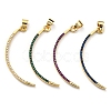 Brass with Cubic Zirconia Pendants KK-K341-32G-1