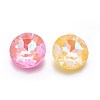 Faceted Glass Pointed Back Rhinestone Cabochons GLAA-L021-E-1