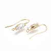 Brass Earring Hooks KK-S345-212G-2
