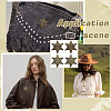 4Pcs 2 Colors Tibetan Style Alloy Brooches JEWB-FG0001-24-6