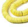 Flat Round Handmade Polymer Clay Beads CLAY-R067-12mm-22-3