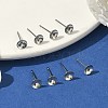 Non-Tarnish 304 Stainless Steel Post Stud Earring Findings LS-X-STAS-R063-50-5