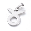 Non-Tarnish 304 Stainless Steel Pendants STAS-L210-06F-P-1