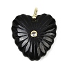 Natural Obsidian Carved Pendants G-C276-01G-01-1