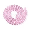 Transparent Glass Bead Strands GLAA-R095-10mm-33-2