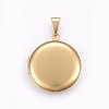 Ion Plating(IP) 316 Stainless Steel Locket Pendants X-STAS-O103-30G-1