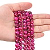 Natural Rose Tiger Eye Beads Strands G-G099-8mm-3-5