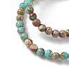 Dyed Natural Regalite/Imperial Jasper/Sea Sediment Jasper Beads Strands G-B124-C05-06-3