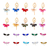 40Pcs 20 Styles Alloy Resin Big Pendants FIND-CA0006-81-1